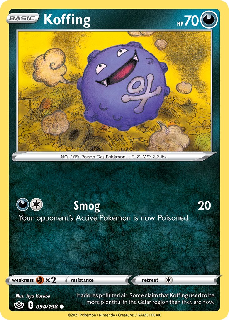 Koffing 094/233 — Chilling Reign (English Pokémon TCG card)