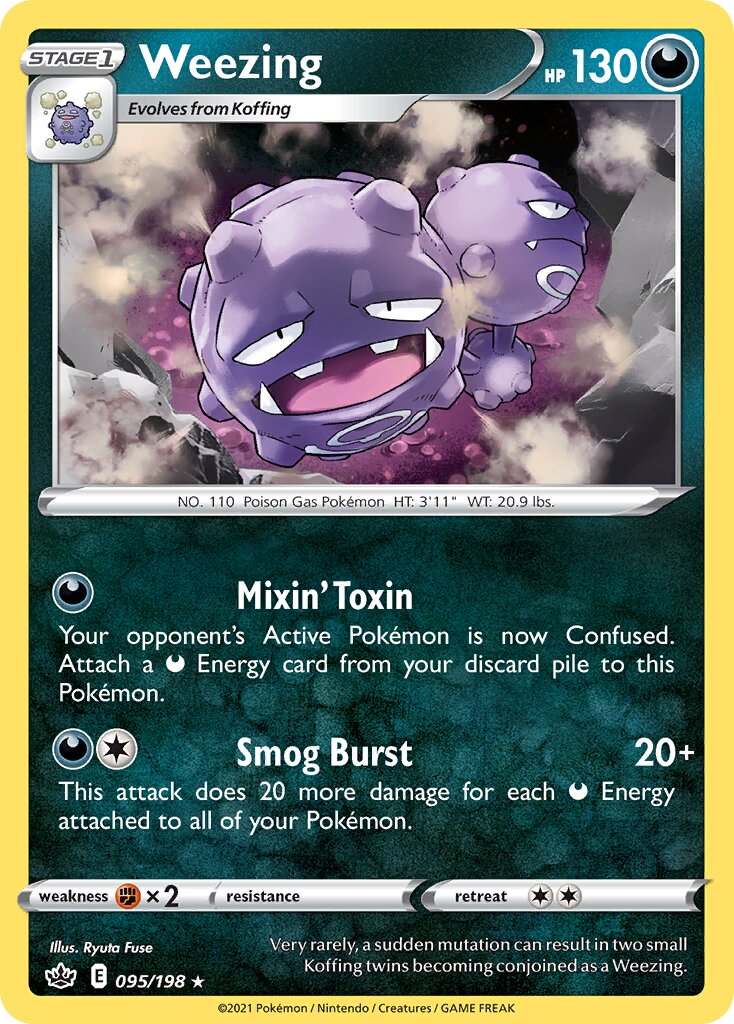 Weezing 095/233 — Chilling Reign (English Pokémon TCG card)