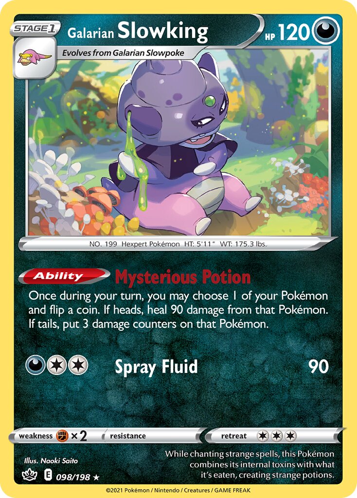 Galarian Slowking 098/233 — Chilling Reign (English Pokémon TCG card)