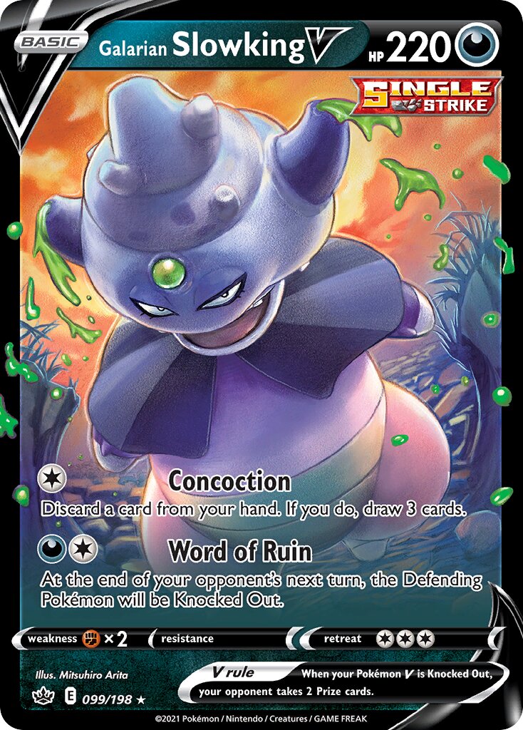 Galarian Slowking V 099/233 — Chilling Reign (English Pokémon TCG card)