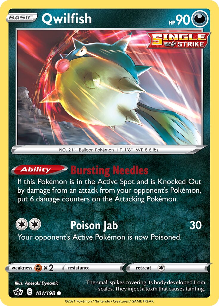 Qwilfish 101/233 — Chilling Reign (English Pokémon TCG card)