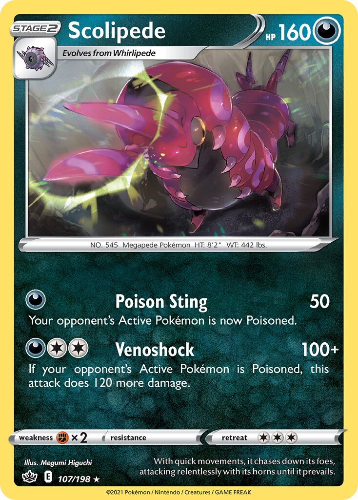 Scolipede 107/233 — Chilling Reign (English Pokémon TCG card)