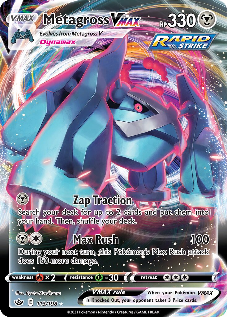 Metagross VMAX 113/233 — Chilling Reign (English Pokémon TCG card)