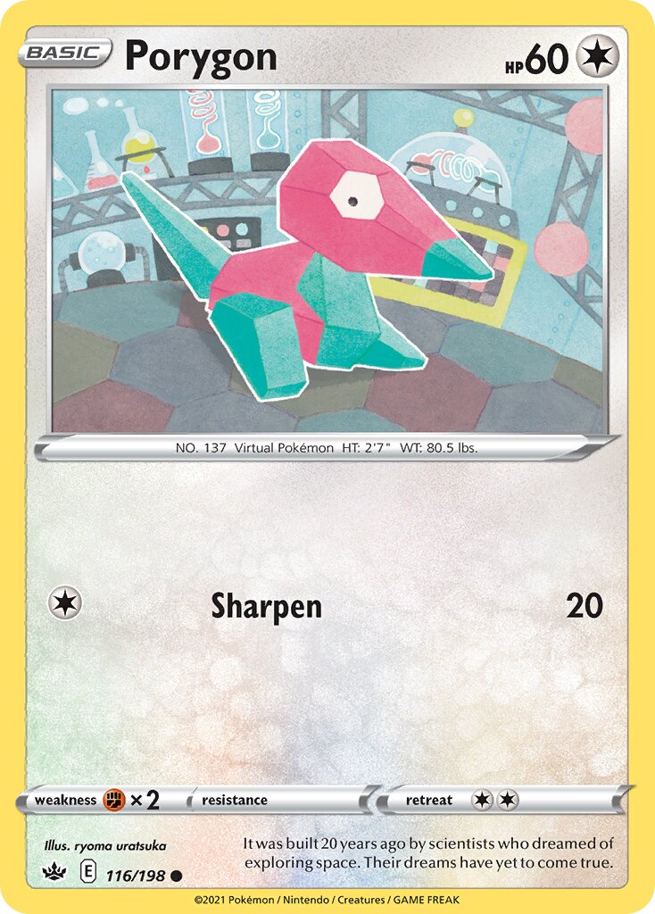 Porygon 116/233 — Chilling Reign (English Pokémon TCG card)