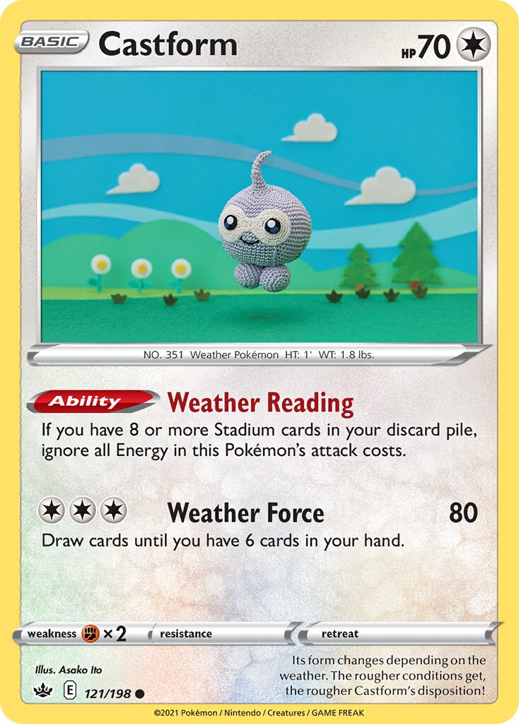 Castform 121/233 — Chilling Reign (English Pokémon TCG card)