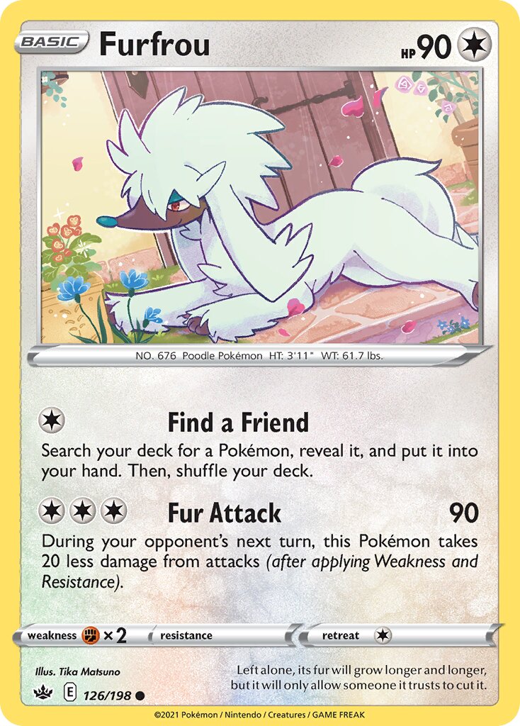 Furfrou 126/233 — Chilling Reign (English Pokémon TCG card)