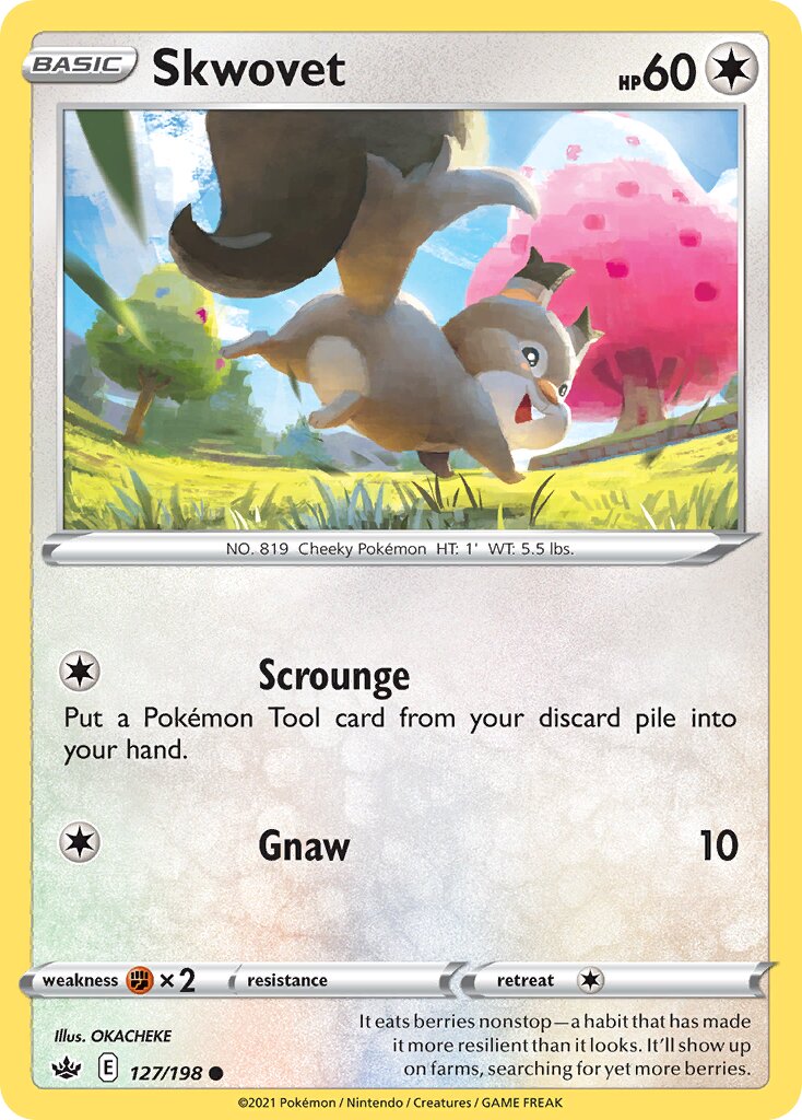 Skwovet 127/233 — Chilling Reign (English Pokémon TCG card)