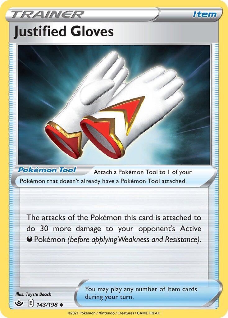 Justified Gloves 143/233 — Chilling Reign (English Pokémon TCG card)