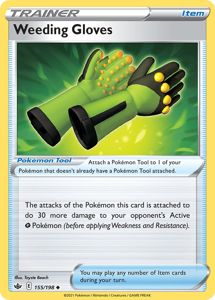 Weeding Gloves 155/233 — Chilling Reign (English Pokémon TCG card)