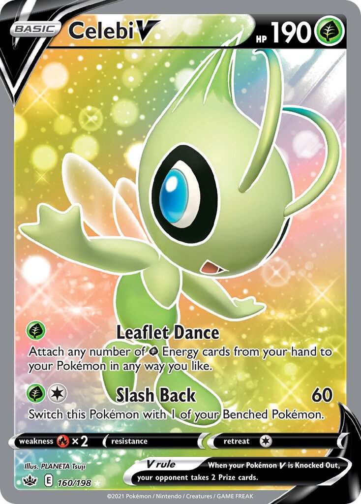 Celebi V 160/233 — Chilling Reign (English Pokémon TCG card)