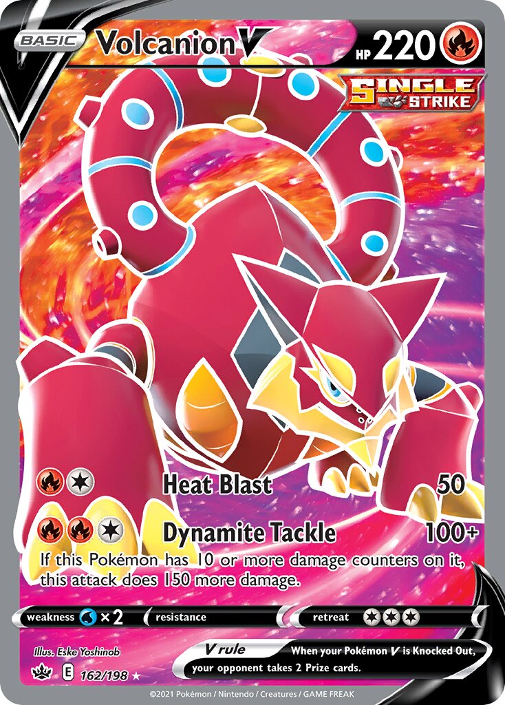 Volcanion V 162/233 — Chilling Reign (English Pokémon TCG card)