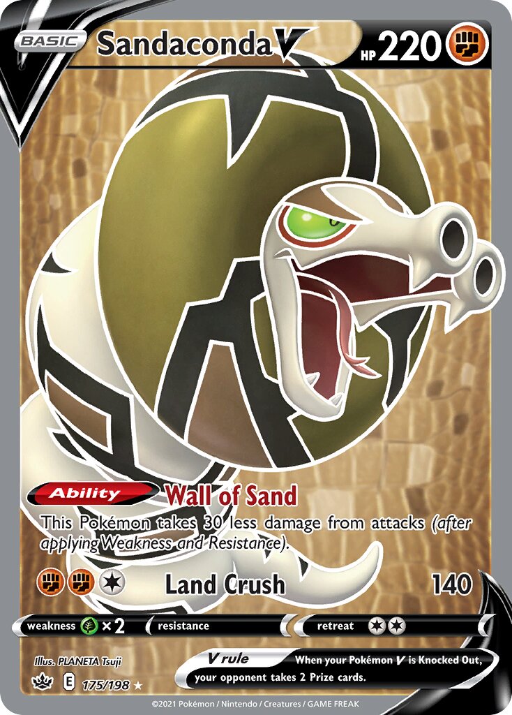 Sandaconda V 175/233 — Chilling Reign (English Pokémon TCG card)