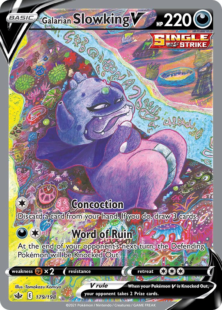 Galarian Slowking V 179/233 — Chilling Reign (English Pokémon TCG card)