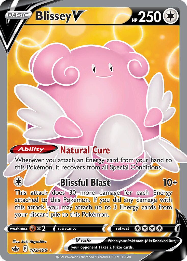 Blissey V 182/233 — Chilling Reign (English Pokémon TCG card)