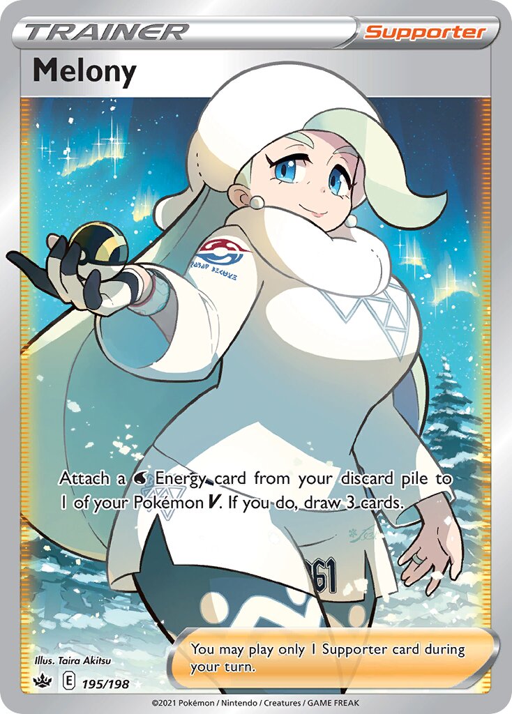 Melony 195/233 — Chilling Reign (English Pokémon TCG card)