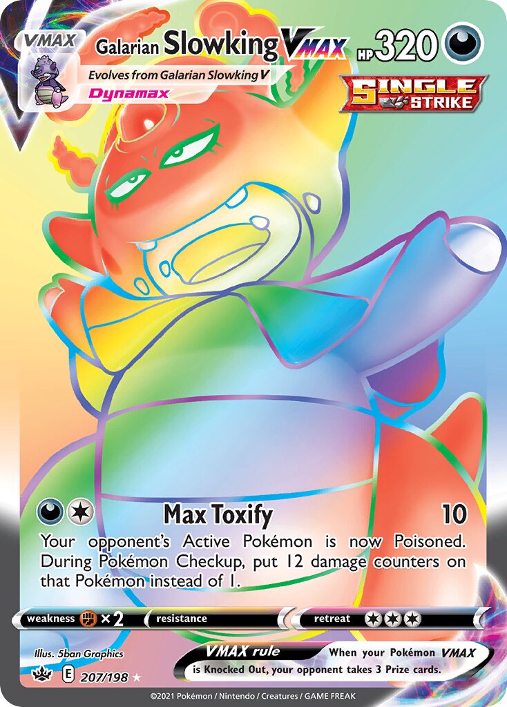 Galarian Slowking VMAX 207/233 — Chilling Reign (English Pokémon TCG card)
