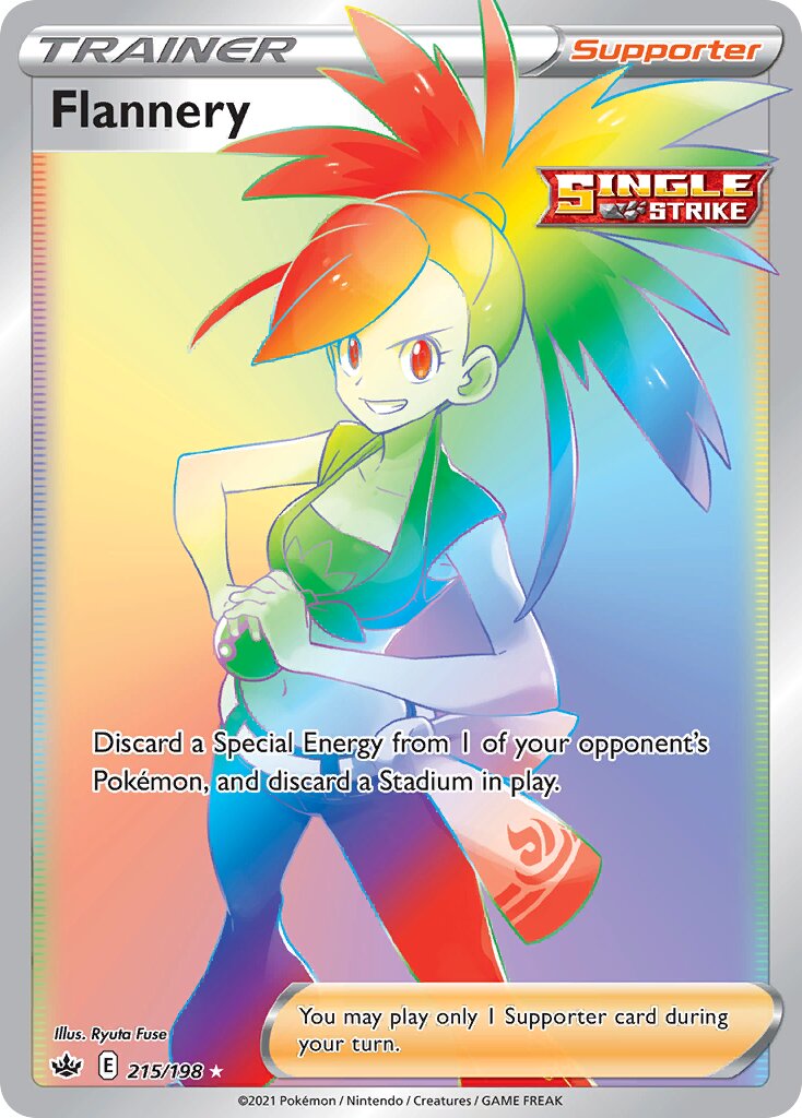 Flannery 215/233 — Chilling Reign (English Pokémon TCG card)