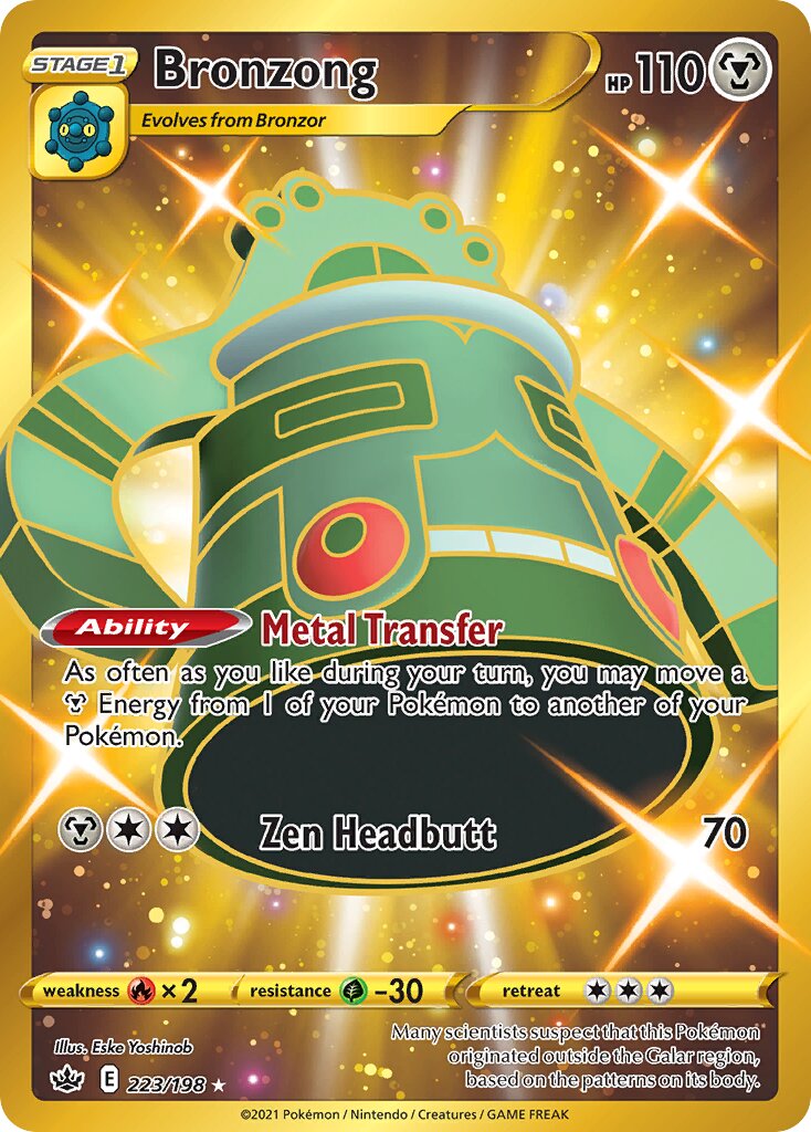 Bronzong 223/233 — Chilling Reign (English Pokémon TCG card)