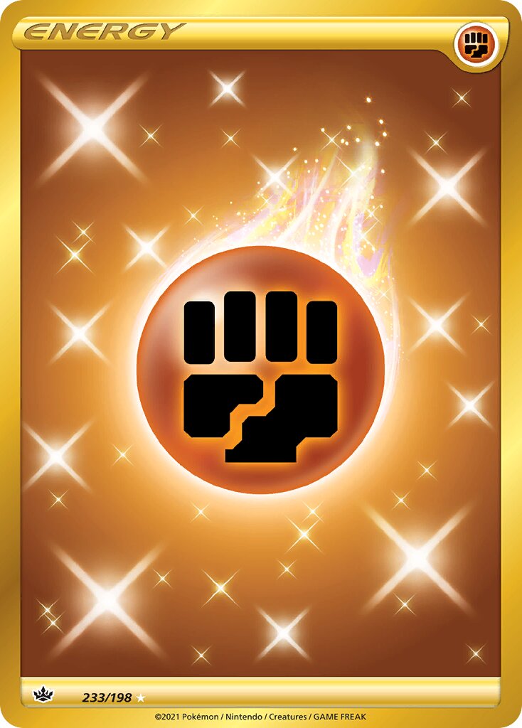 Fighting Energy 233/233 — Chilling Reign (English Pokémon TCG card)