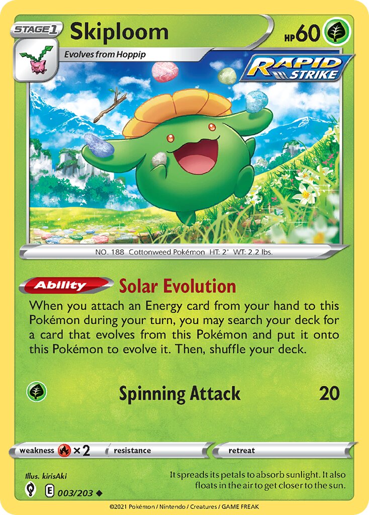 Skiploom 003/237 — Evolving Skies (English Pokémon TCG card)