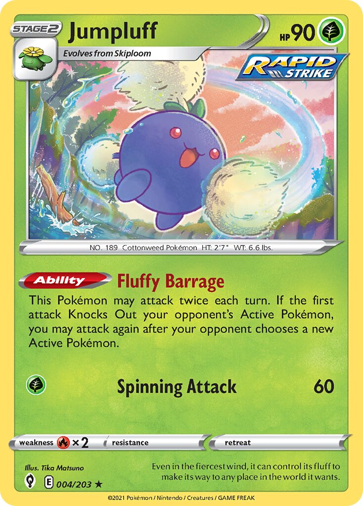 Jumpluff 004/237 — Evolving Skies (English Pokémon TCG card)
