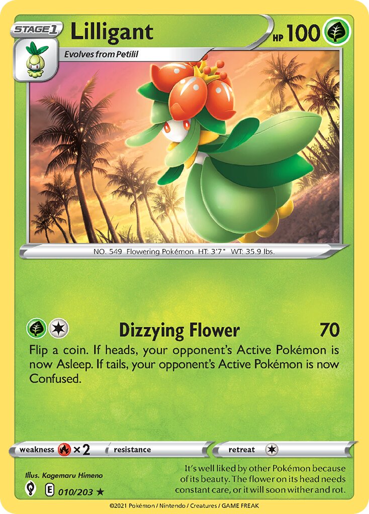 Lilligant 010/237 — Evolving Skies (English Pokémon TCG card)