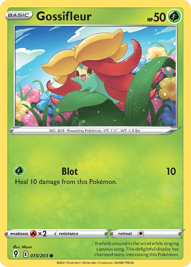 Gossifleur 015/237 — Evolving Skies (English Pokémon TCG card)