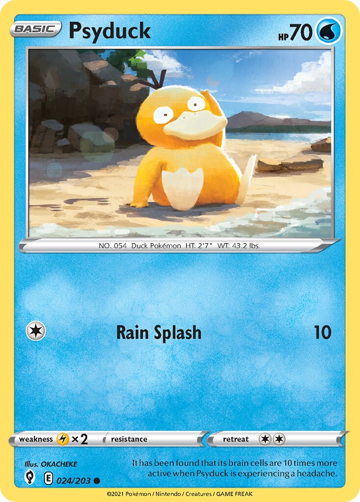 Psyduck 024/237 — Evolving Skies (English Pokémon TCG card)
