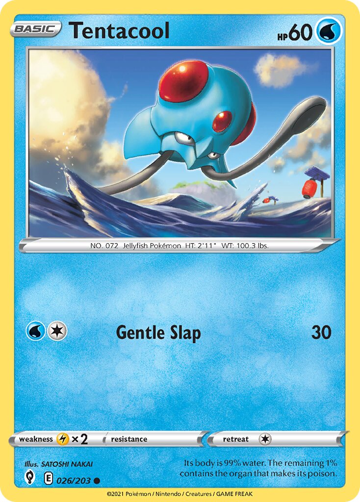 Tentacool 026/237 — Evolving Skies (English Pokémon TCG card)