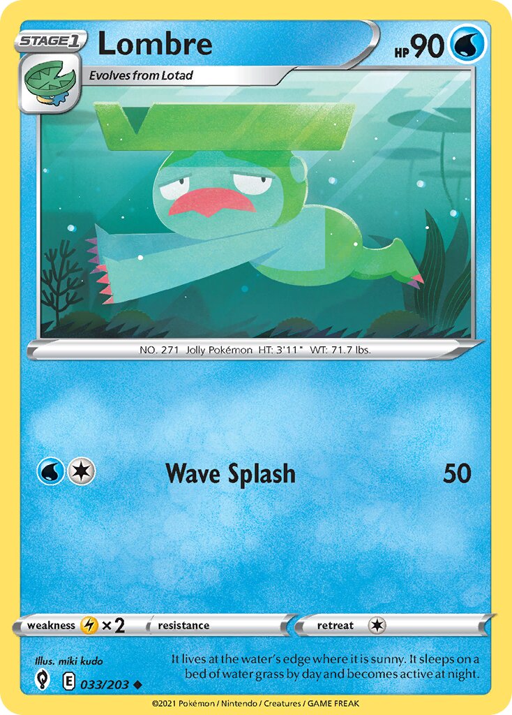 Lombre 033/237 — Evolving Skies (English Pokémon TCG card)