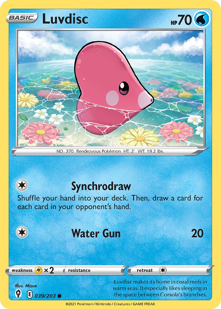 Luvdisc 039/237 — Evolving Skies (English Pokémon TCG card)