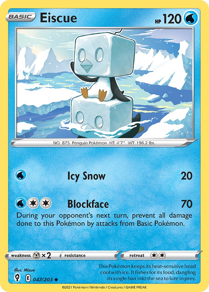 Eiscue 047/237 — Evolving Skies (English Pokémon TCG card)