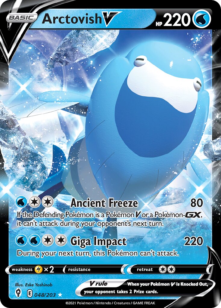Arctovish V 048/237 — Evolving Skies (English Pokémon TCG card)