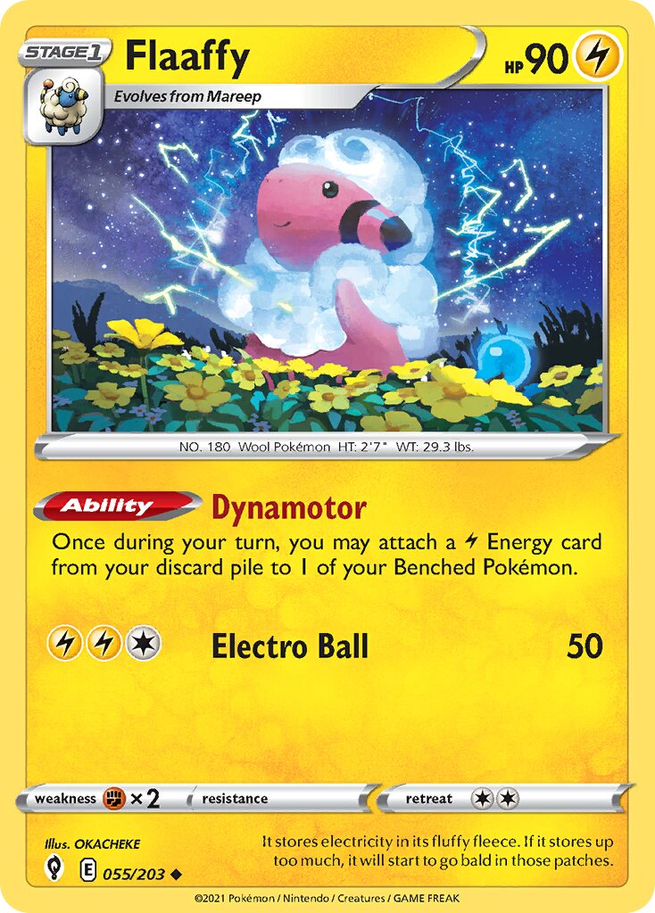 Flaaffy 055/237 — Evolving Skies (English Pokémon TCG card)