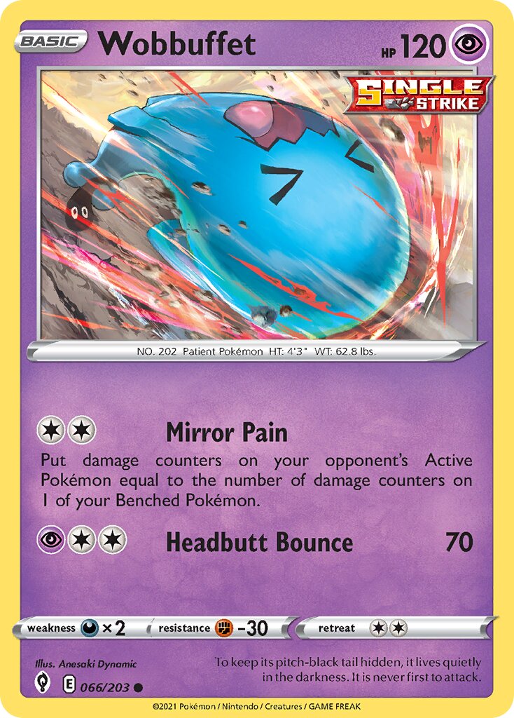 Wobbuffet 066/237 — Evolving Skies (English Pokémon TCG card)