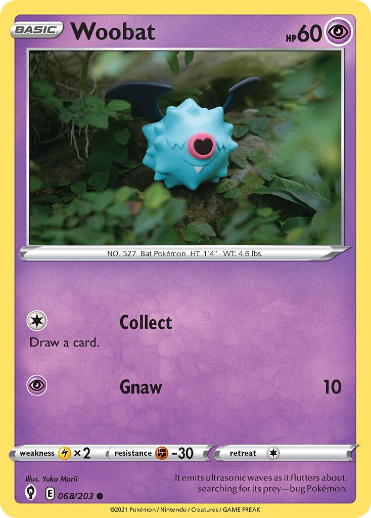 Woobat 068/237 — Evolving Skies (English Pokémon TCG card)