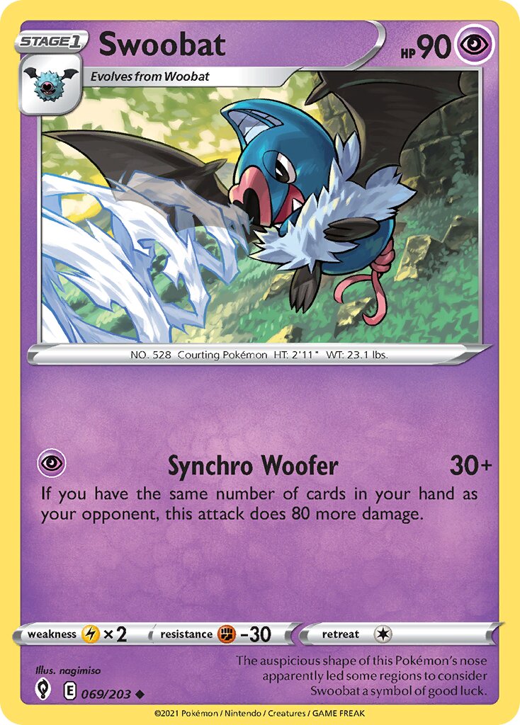 Swoobat 069/237 — Evolving Skies (English Pokémon TCG card)