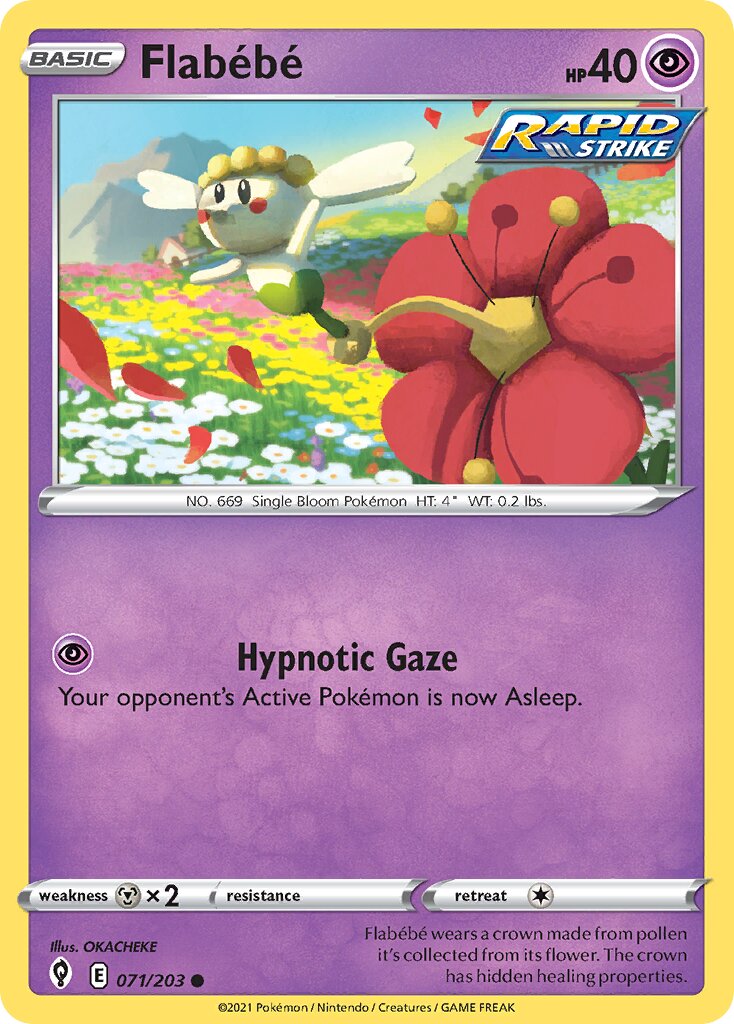 Flabébé 071/237 — Evolving Skies (English Pokémon TCG card)