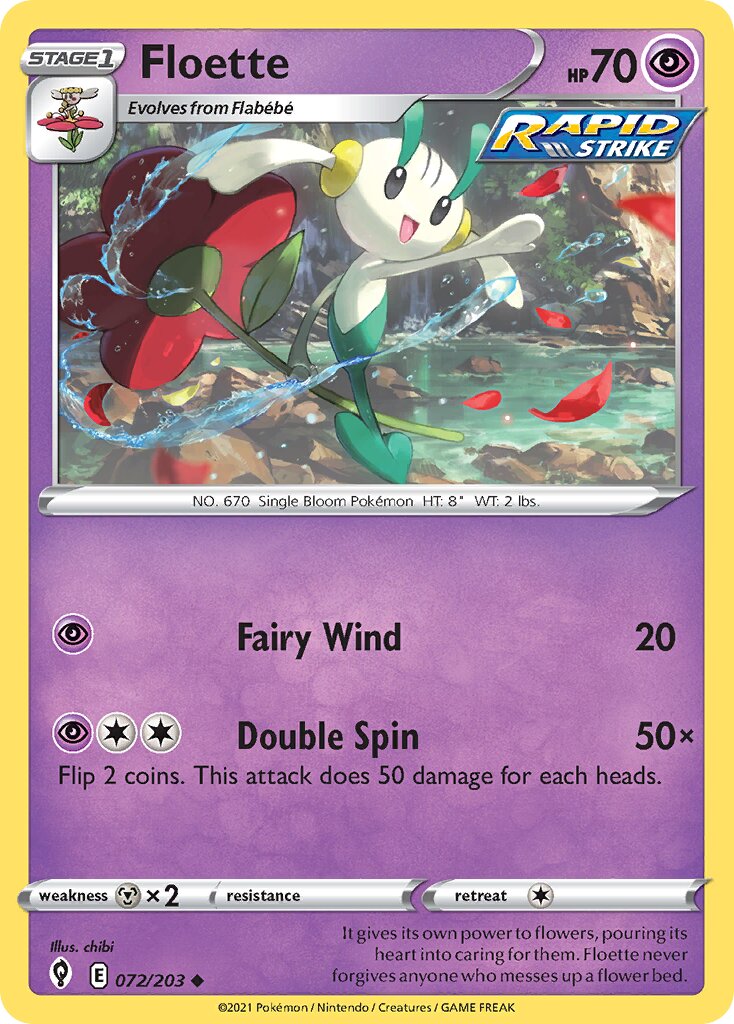 Floette 072/237 — Evolving Skies (English Pokémon TCG card)