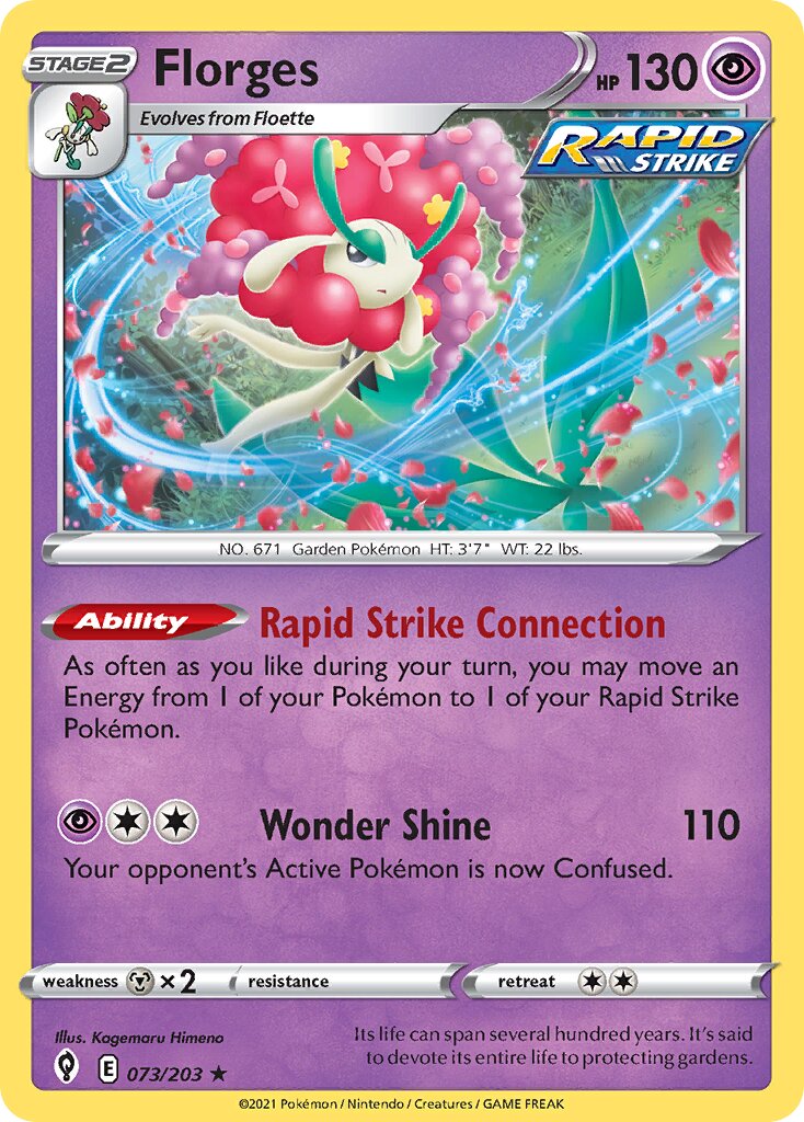 Florges 073/237 — Evolving Skies (English Pokémon TCG card)