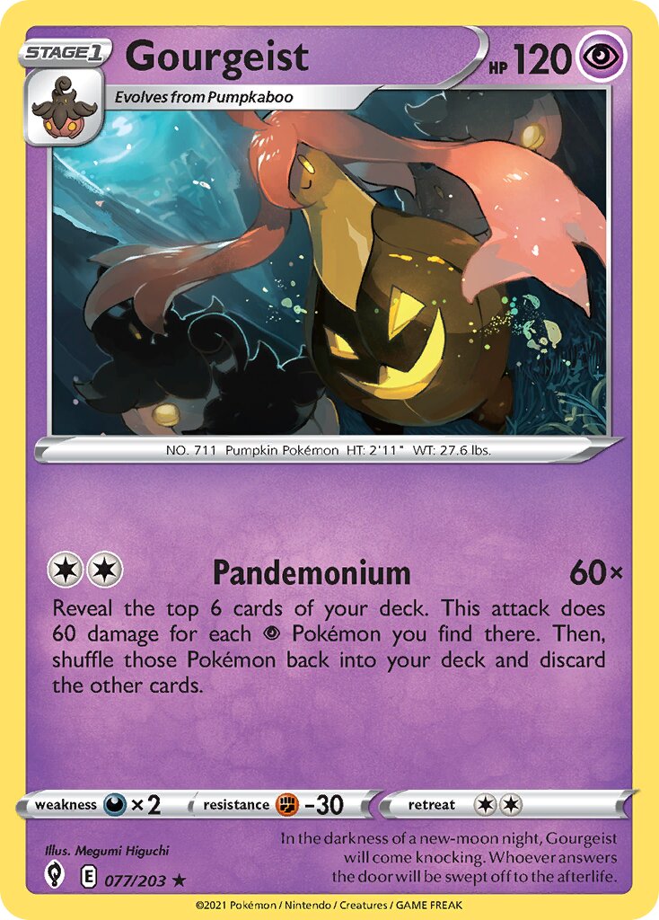 Gourgeist 077/237 — Evolving Skies (English Pokémon TCG card)