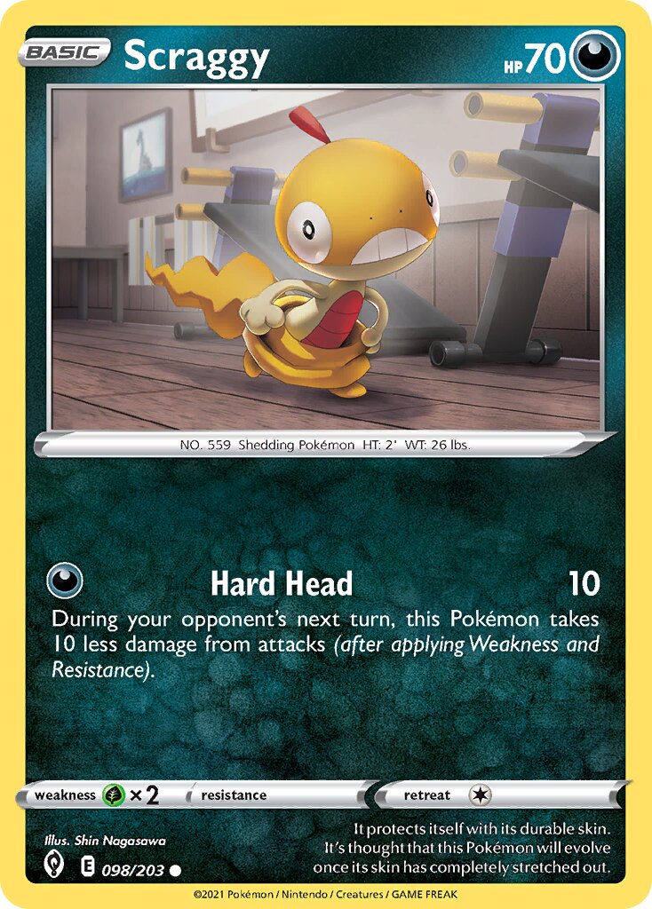 Scraggy 098/237 — Evolving Skies (English Pokémon TCG card)