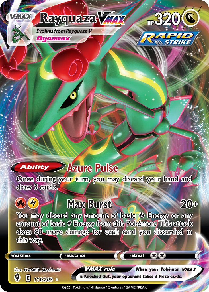 Rayquaza VMAX 111/237 — Evolving Skies (English Pokémon TCG card)