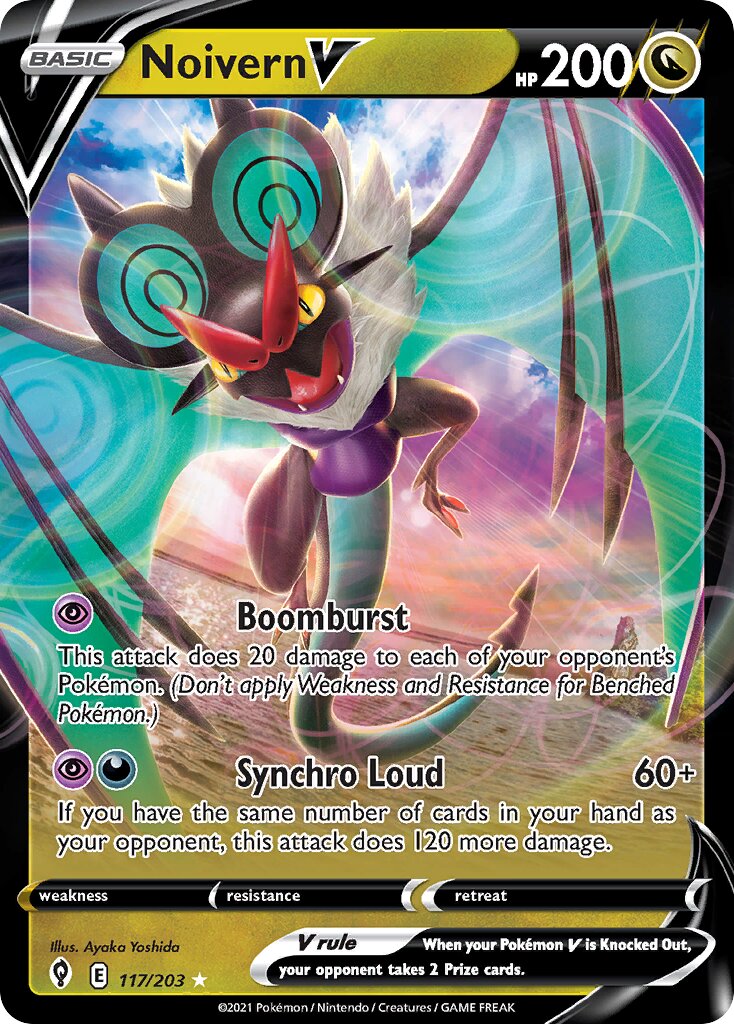 Noivern V 117/237 — Evolving Skies (English Pokémon TCG card)