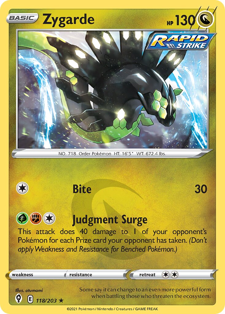 Zygarde 118/237 — Evolving Skies (English Pokémon TCG card)