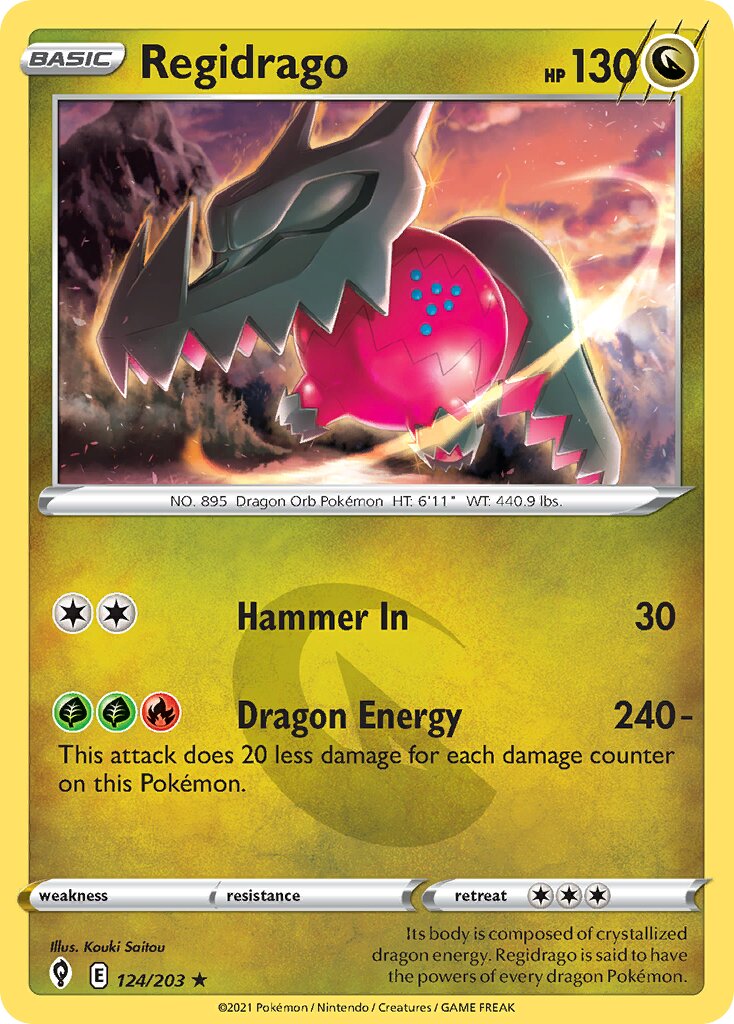 Regidrago 124/237 — Evolving Skies (English Pokémon TCG card)