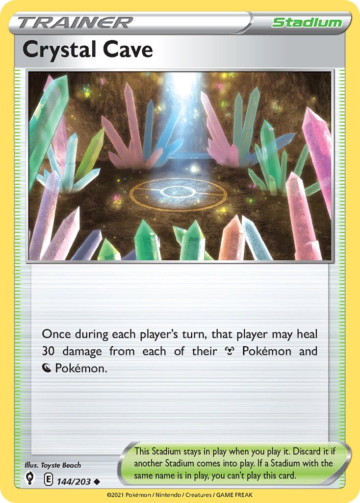 Crystal Cave 144/237 — Evolving Skies (English Pokémon TCG card)