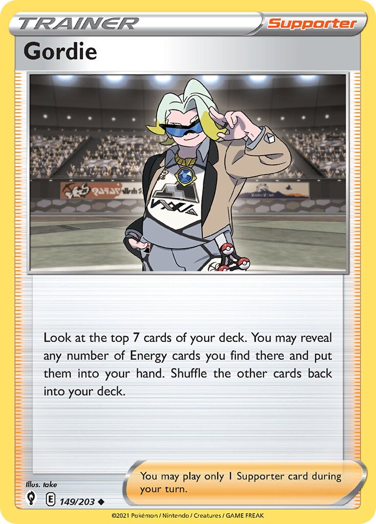 Gordie 149/237 — Evolving Skies (English Pokémon TCG card)