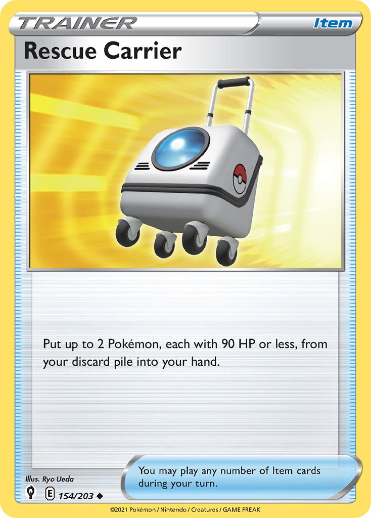 Rescue Carrier 154/237 — Evolving Skies (English Pokémon TCG card)