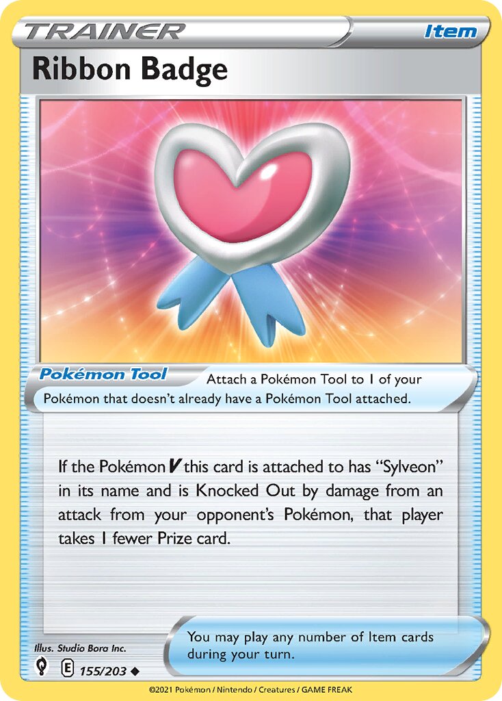 Ribbon Badge 155/237 — Evolving Skies (English Pokémon TCG card)